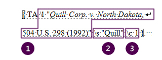 Field code for initial cite annotated